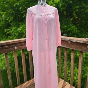 Chic Sheer Pink Robe